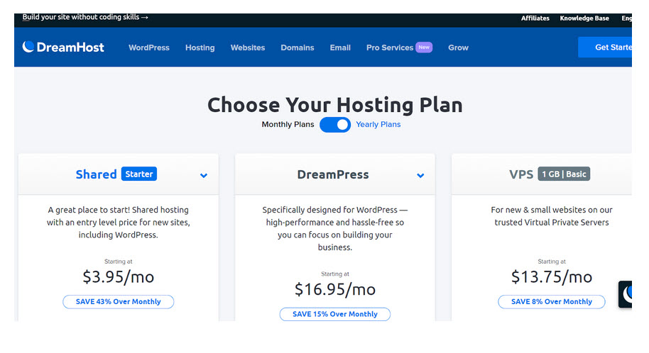 Is DreamHost a Good Website Host? Your Most Burning Questions Answered 4 DH Web Hosting Plans